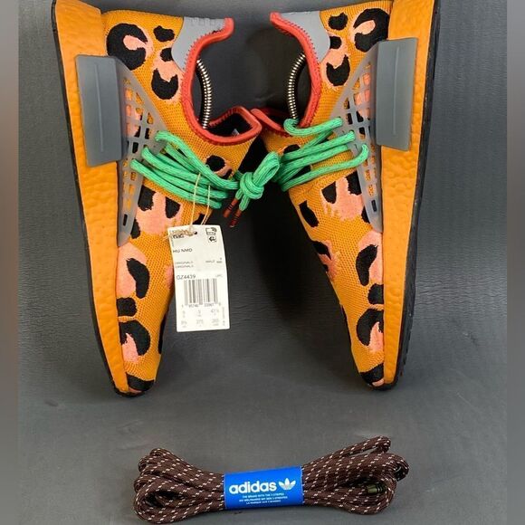 adidas x Pharrell NMD Hu 'Animal Print' sneaker shoes mens size 9.5 - Picture 6 of 9